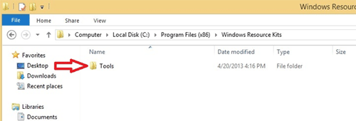 Windows Explorer, Tools Folder